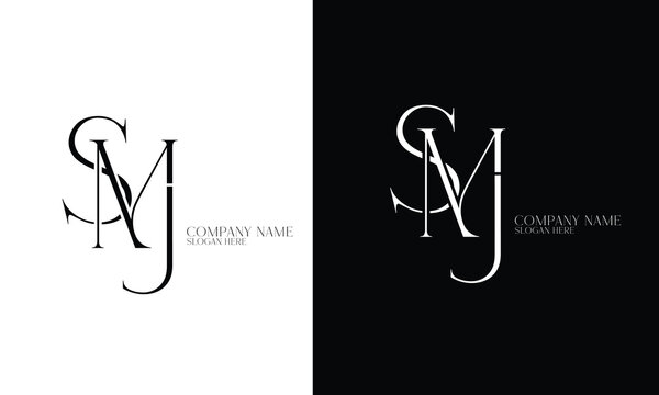 letter SMJ minimalist logo for business, logo and brand identity, corporate logo, logo 