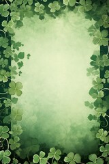 Empty Saint Patrick's Day frame design Generative Ai