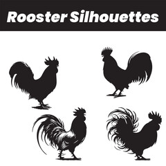 Fototapeta na wymiar Rooster silhouette