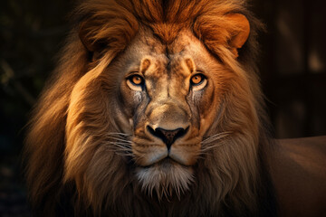 portrait of a lion