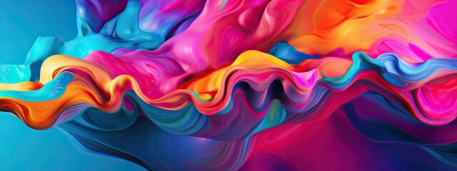 Obraz premium Colorful liquid background. Modern design