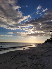 sunset on the beach © Vivian