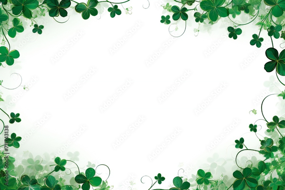 Sticker empty saint patrick's day frame design generative ai