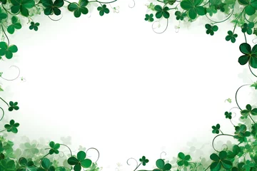 Foto op Plexiglas Empty Saint Patrick's Day frame design Generative Ai © LayerAce.com