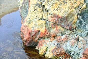 Colorful Chert Rocky Outcrop