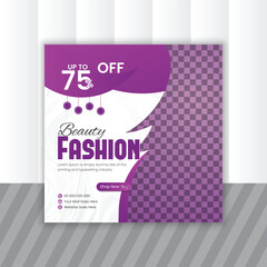 Fashion social media post design