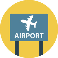 Fototapeta premium airport icon. hotel icon vector png. beach icon png. tourist place vector icon. tourism, vacationist, globetrotting, hostel, visitor, traverse, travel icon png.