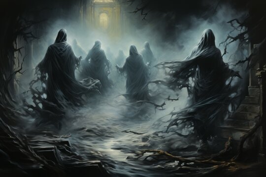 Elusive shadow walkers, slipping through the darkness and leaving no trace behind - Generative AI