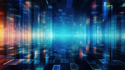 Transferring data in a digital world abstract background