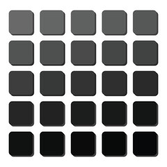 vector illustration of color palate and color swatches