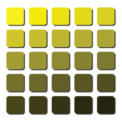 vector illustration of color palate and color swatches