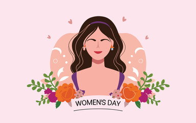 Radiant Revolution: Background Elegance for Women's Day