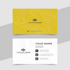 Stylish yellow Corporate Identity Card Template