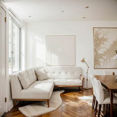 modern living room with sofa