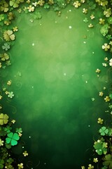 Saint Patrick's Day background with empty copy space Generative Ai - 711762722