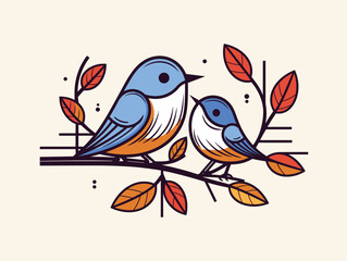 bird with flowers