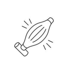 Muscle contraction line outline icon