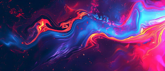 Vibrant hues dance in mesmerizing patterns, forming a dynamic canvas of abstract beauty in this fractal art masterpiece