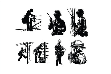 Lineman Legends: Intricate Graphics Bundle for Electric Artistry