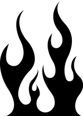 Fire icon. Fire flame symbol. Bonfire silhouette logotype. Flames symbols flat style, Fire editable sign. Modern art isolated graphic. flaming, bone fire, burning, fireplace, inferno - vector stock.