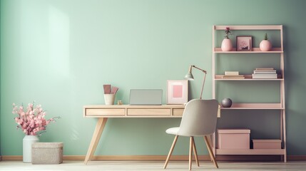 color room pastel background illustration design interior, decor soft, serene peaceful color room pastel background