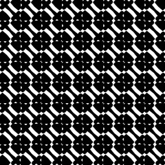 Abstract black figures on a whire background. Seamless texture for fashion, textile design,  on wall paper, wrapping paper, fabrics and home decor. Simple repeat pattern.