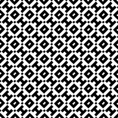 Abstract black figures on a whire background. Seamless texture for fashion, textile design,  on wall paper, wrapping paper, fabrics and home decor. Simple repeat pattern.