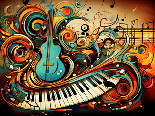 abstract music background