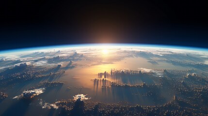 The earth taken from a space shuttle - obrazy, fototapety, plakaty