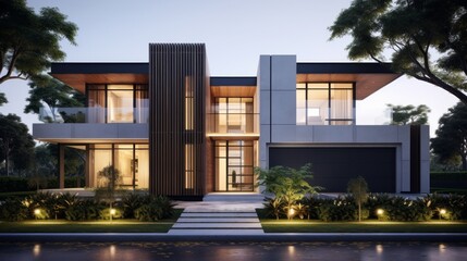 Fototapeta premium Captivating design celebrates building