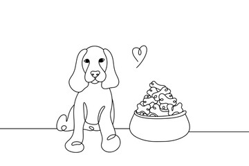 Dog. Feed. Food. Biscuits for dogs