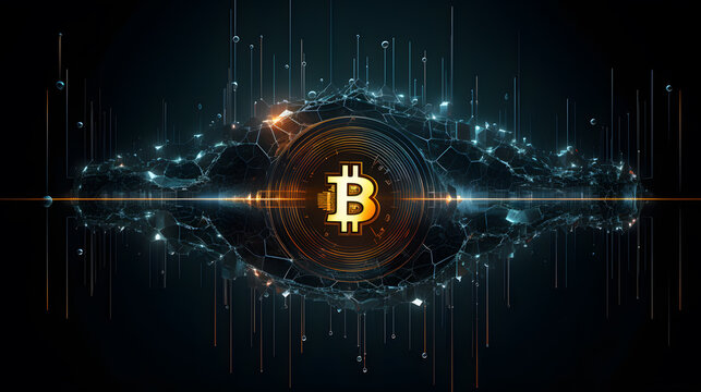 a digital image of a bitcoin symbol