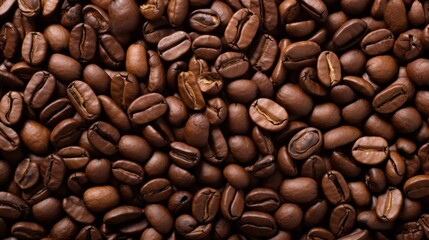 Obraz premium Coffee beans forming pattern