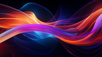 A vibrant abstract background with flowing wavy lines