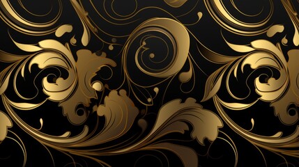 Elaborate gold pattern for upscale design work