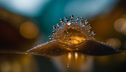 water drop blurry, depth of field,