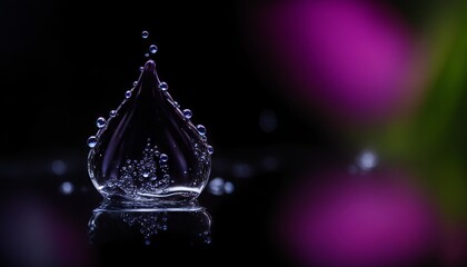 water drop blurry, depth of field,