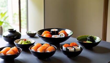 sushi, food