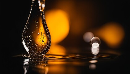 water drop blurry, depth of field,