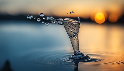water drop blurry, depth of field,