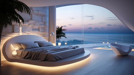 Modern and Luxury Sea Side Bedroom