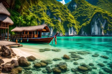 tropical resort on the beach