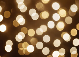 Luxury Blurred abstract background with golden bokeh.