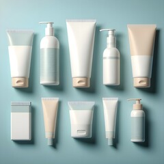  Cosmetic Products Packaging Mockup Set