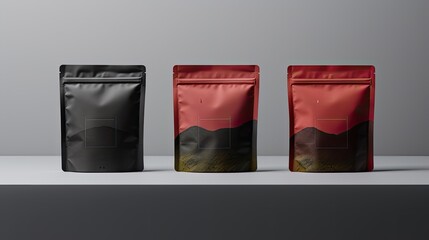 the sale of black tea in a big bag at the market, contemporary aesthetics to highlight the cultural significance of this tea trade.