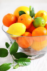 Fresh citrus fruits