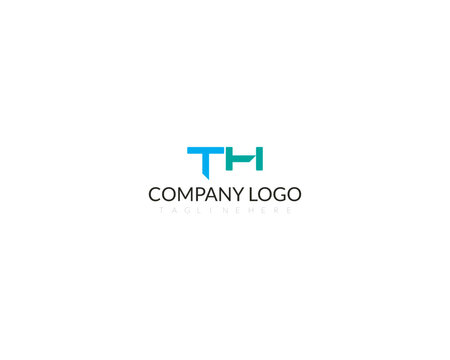 Letter TH logo design , 