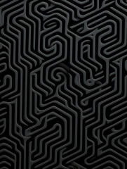 an intricate geometric pattern that forms a three-dimensional labyrinth created with Generative Ai