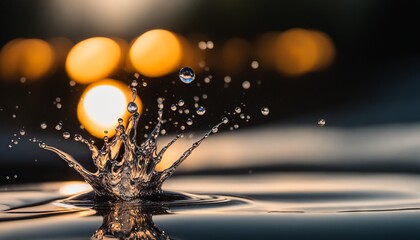 water drop blurry, depth of field,