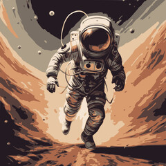 astronaut in space